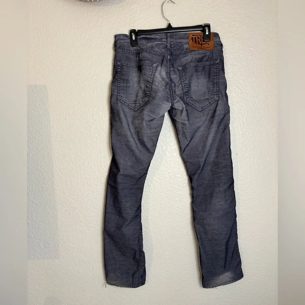 True Religion Pants Mens 28 Gray Cotton Bobby Pockets Straight Leg Y2K